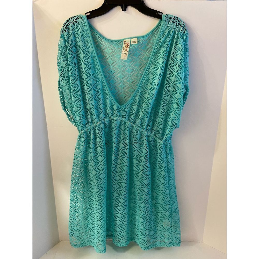 Miken swim coverup large green‎